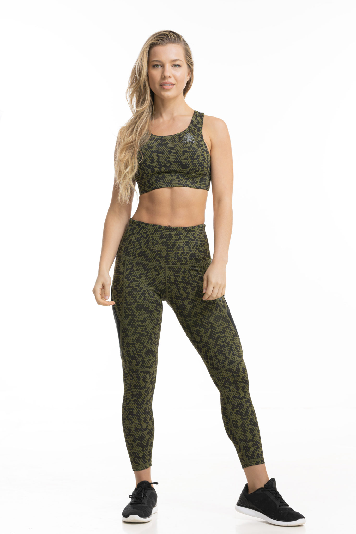 Concealed Carry Leggings With Tactical Pockets | Green Camo