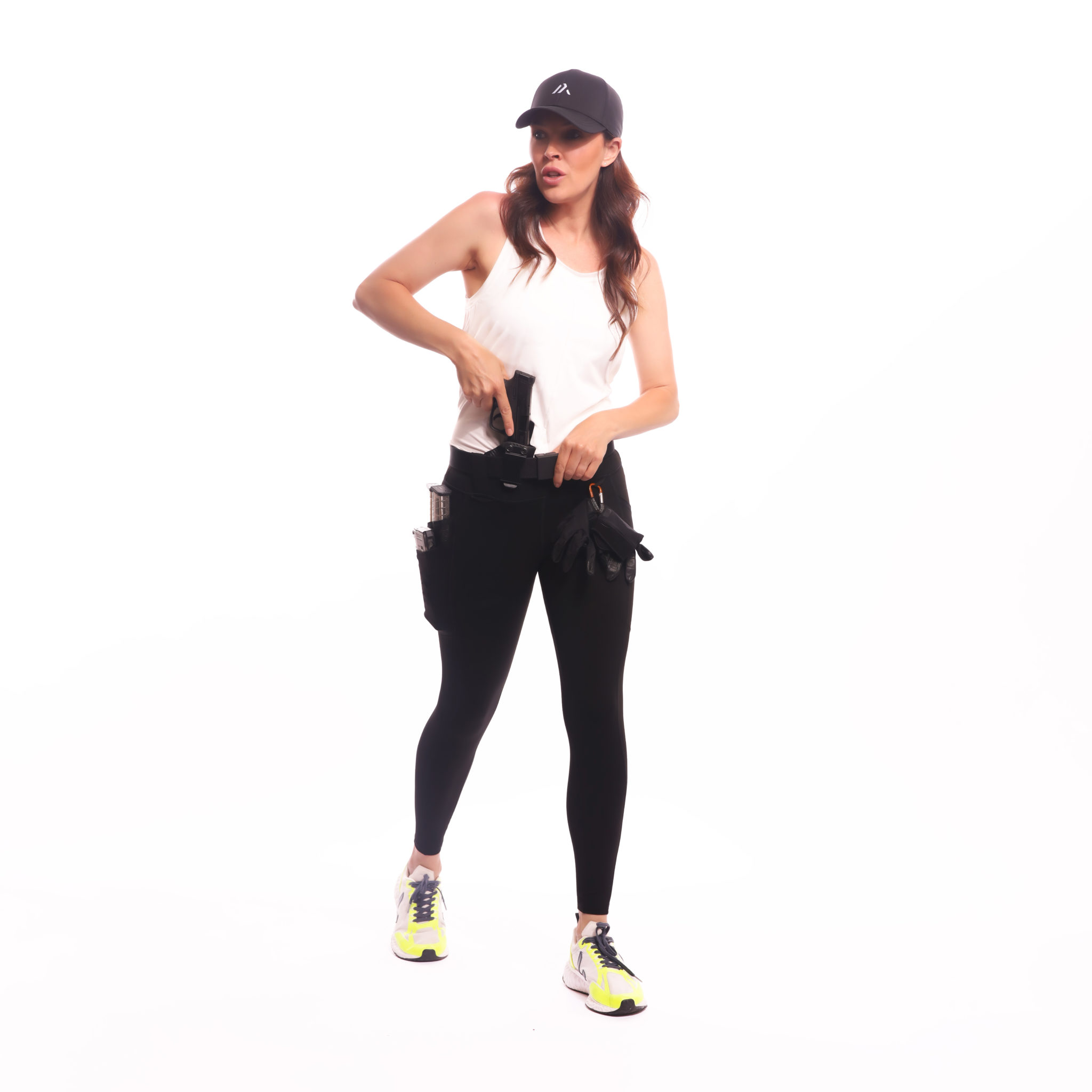 Women's Low Waist Tactical Leggings with Low Profile Belt Loops – Hiden